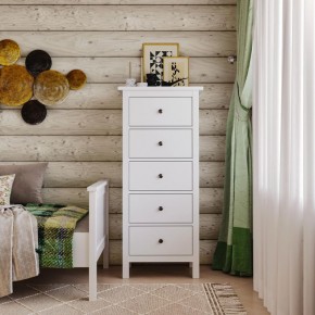 Комод 05 Кантри белый с пятью ящиками в Ноябрьске - noyabrsk.ok-mebel.com | фото 4