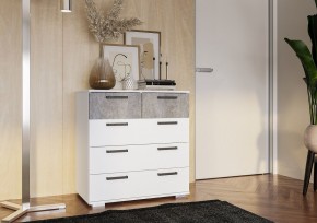 Комод Стандарт-5 NEW (белый/цемент светлый) в Ноябрьске - noyabrsk.ok-mebel.com | фото 3