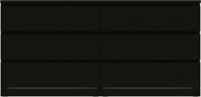 Комод Варма 6Д большой с шестью выдвижными ящиками, цвет ясень черный в Ноябрьске - noyabrsk.ok-mebel.com | фото 2
