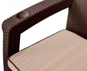 Комплект кресел Yalta Premium Double Seat (Ялта) шоколадный (+подушки под спину) в Ноябрьске - noyabrsk.ok-mebel.com | фото 2