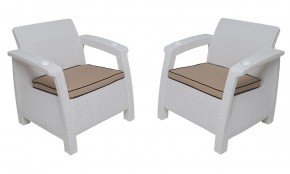 Комплект уличной мебели Yalta Premium Terrace Set (Ялта) белый (+подушки под спину) в Ноябрьске - noyabrsk.ok-mebel.com | фото 4
