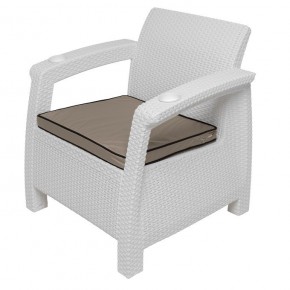 Комплект уличной мебели Yalta Premium Terrace Set (Ялта) белый (+подушки под спину) в Ноябрьске - noyabrsk.ok-mebel.com | фото 7