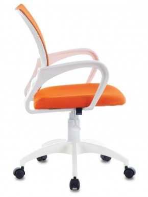 Кресло BRABIX "Fly MG-396W", пластик белый, сетка, оранжевое, 532401, MG-396W_532401 в Ноябрьске - noyabrsk.ok-mebel.com | фото 3