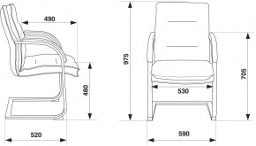 Кресло Бюрократ T-9927SL-LOW-V/BLACK в Ноябрьске - noyabrsk.ok-mebel.com | фото 4