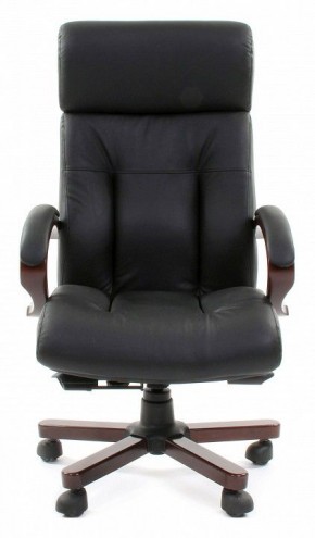 Кресло для руководителя Chairman 421 черный/орех темный, черный в Ноябрьске - noyabrsk.ok-mebel.com | фото 2