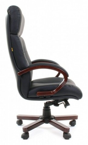 Кресло для руководителя Chairman 421 черный/орех темный, черный в Ноябрьске - noyabrsk.ok-mebel.com | фото 3