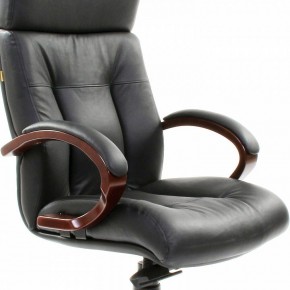 Кресло для руководителя Chairman 421 черный/орех темный, черный в Ноябрьске - noyabrsk.ok-mebel.com | фото 6