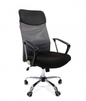 Кресло для руководителя CHAIRMAN 610 N(15-21 черный/сетка серый) в Ноябрьске - noyabrsk.ok-mebel.com | фото