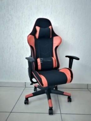 Кресло геймерское Barneo K-50 (черная сетка оранжевые вставки) в Ноябрьске - noyabrsk.ok-mebel.com | фото