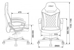 Кресло игровое Бюрократ VIKING 6 KNIGHT B FABRIC черный в Ноябрьске - noyabrsk.ok-mebel.com | фото 4