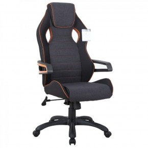 Кресло компьютерное BRABIX Techno Pro GM-003 (ткань черное/серое, вставки оранжевые) 531813 в Ноябрьске - noyabrsk.ok-mebel.com | фото