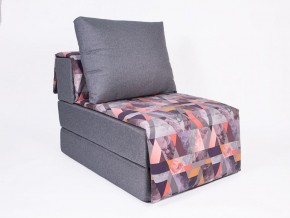 Кресло-кровать бескаркасное Харви (серый-сноу манго) в Ноябрьске - noyabrsk.ok-mebel.com | фото