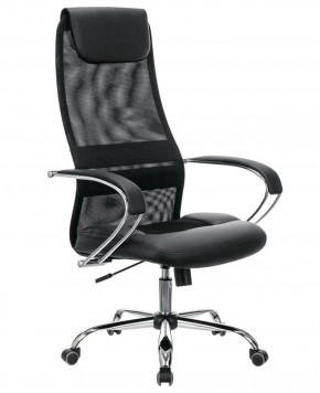 Кресло офисное BRABIX PREMIUM "Stalker EX-608 CH" (хром, ткань-сетка/кожзам, черное) 532091 в Ноябрьске - noyabrsk.ok-mebel.com | фото
