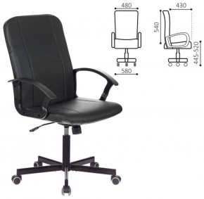 Кресло офисное BRABIX "Simple EX-521" (экокожа, черное) 532103 в Ноябрьске - noyabrsk.ok-mebel.com | фото 2