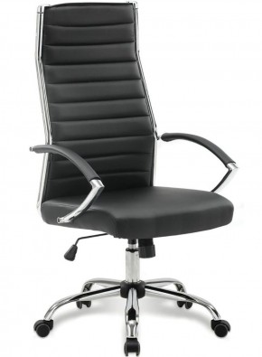 Кресло офисное BRABIX "Style EX-528", экокожа, хром, черное, 531947 в Ноябрьске - noyabrsk.ok-mebel.com | фото