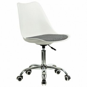 Кресло стул BRABIX "Eames MG-310 CH", хром, пластик белый, ткань серая, 532924 в Ноябрьске - noyabrsk.ok-mebel.com | фото 2