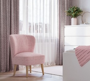 Кресло Унельма светло-розовый, ткань рогожка в Ноябрьске - noyabrsk.ok-mebel.com | фото 3