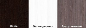 Кровать-чердак Пионер 1 (800*1900) Белое дерево, Анкор темный, Венге в Ноябрьске - noyabrsk.ok-mebel.com | фото 3