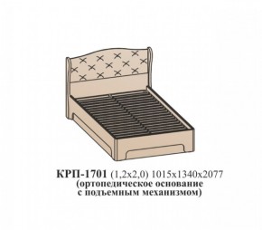 Кровать ЭЙМИ с подъемным механизмом КРП-1701 Гикори джексон (1200х2000) в Ноябрьске - noyabrsk.ok-mebel.com | фото