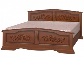 ЕЛЕНА Кровать из массива 1800 (Орех) в Ноябрьске - noyabrsk.ok-mebel.com | фото