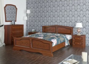ЕЛЕНА Кровать из массива 1800 (Орех) в Ноябрьске - noyabrsk.ok-mebel.com | фото 2