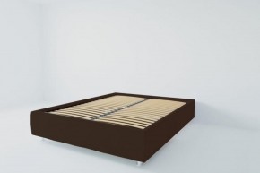 Кровать Подиум с ортопедическим основанием 800 (экокожа коричневая) в Ноябрьске - noyabrsk.ok-mebel.com | фото 2
