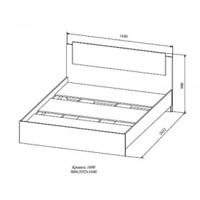 СОФИ СКР1600.1 Кровать 1600 в Ноябрьске - noyabrsk.ok-mebel.com | фото 2