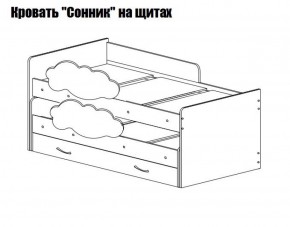 Кровать выкатная Соник (800*1900) в Ноябрьске - noyabrsk.ok-mebel.com | фото 2
