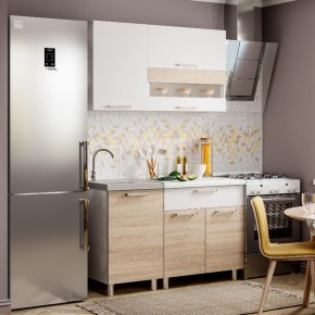 Кухня Айсбери 1.2 м (Белый/Дуб Сонома) в Ноябрьске - noyabrsk.ok-mebel.com | фото