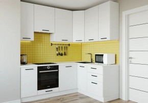 Кухонный гарнитур Белый Глянец 2200*1600 h950 (Стол. 26мм) в Ноябрьске - noyabrsk.ok-mebel.com | фото
