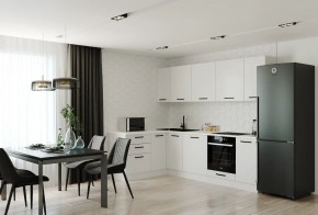Кухонный гарнитур Белый Глянец 2600*1600 (Стол. 26мм) в Ноябрьске - noyabrsk.ok-mebel.com | фото