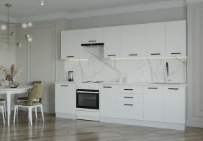Кухонный гарнитур Белый Глянец 3000 (Стол. 26мм) в Ноябрьске - noyabrsk.ok-mebel.com | фото