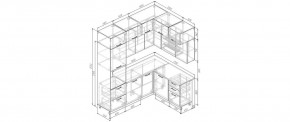 Кухонный гарнитур Фьюжн 2200*1700 (Стол. 26мм) в Ноябрьске - noyabrsk.ok-mebel.com | фото 2