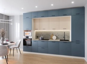 Кухонный гарнитур Фьюжн 3400 (Стол. 38мм) в Ноябрьске - noyabrsk.ok-mebel.com | фото