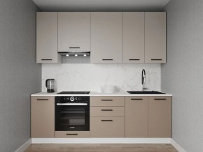 Кухонный гарнитур Каппучино 2400 h950 (Стол. 26мм) в Ноябрьске - noyabrsk.ok-mebel.com | фото