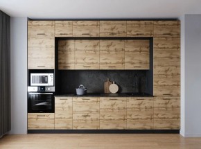 Кухонный гарнитур Крафт 3400 (Стол. 26мм) в Ноябрьске - noyabrsk.ok-mebel.com | фото