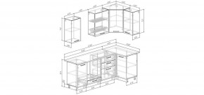 Кухонный гарнитур Меренга 2200*1000 (Стол. 38мм) в Ноябрьске - noyabrsk.ok-mebel.com | фото 2