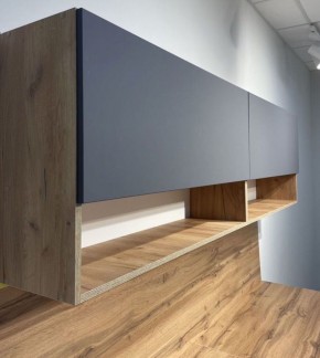 Кухонный гарнитур «Монако» 2.0 м Серия 2 МДФ с фрезеровкой (Дуб Золотой/Графит) в Ноябрьске - noyabrsk.ok-mebel.com | фото 5