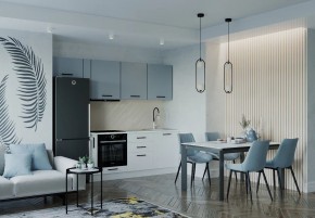 Кухонный гарнитур Ниагара 2550 (Стол. 26мм) в Ноябрьске - noyabrsk.ok-mebel.com | фото