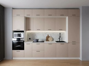 Кухонный гарнитур Шампань 3400 (Стол. 38мм) в Ноябрьске - noyabrsk.ok-mebel.com | фото