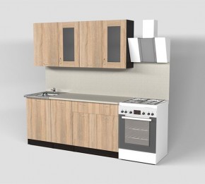 Кухня Симона Демо 1700 (Венга/Дуб Сонома) в Ноябрьске - noyabrsk.ok-mebel.com | фото