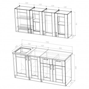 Кухня Симона Демо 1700 (Венга/Дуб Сонома) в Ноябрьске - noyabrsk.ok-mebel.com | фото 2