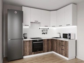 Кухонный гарнитур Старое Дерево 2200*1600 h950 (Стол. 38мм) в Ноябрьске - noyabrsk.ok-mebel.com | фото