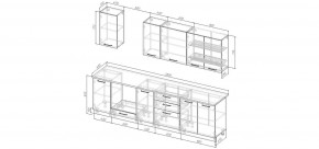Кухонный гарнитур Старое Дерево 2800 (Стол. 38мм) в Ноябрьске - noyabrsk.ok-mebel.com | фото 2