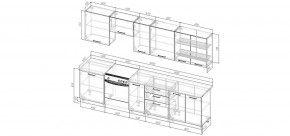Кухонный гарнитур Старое Дерево 3000 (Стол. 38мм) в Ноябрьске - noyabrsk.ok-mebel.com | фото 2