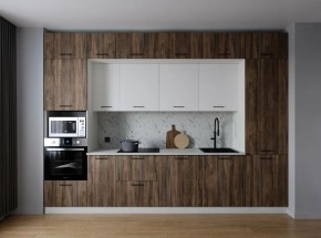 Кухонный гарнитур Старое Дерево 3400 (Стол. 26мм) в Ноябрьске - noyabrsk.ok-mebel.com | фото