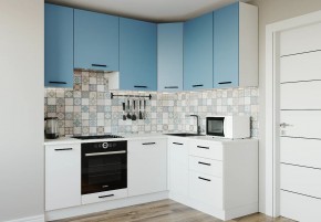 Кухонный гарнитур угловой Капри 2200х1600 h950 (Стол. 26мм) в Ноябрьске - noyabrsk.ok-mebel.com | фото
