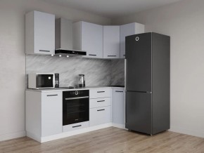 Кухонный гарнитур угловой Смоки 2200*1000 (Стол. 38 мм) в Ноябрьске - noyabrsk.ok-mebel.com | фото