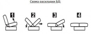 ЛАУРА ЛЮКС Диван Лаура Люкс БД+2подушки в Ноябрьске - noyabrsk.ok-mebel.com | фото 7