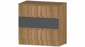 ЛЕНОРА Комод 3 ящика (графит) в Ноябрьске - noyabrsk.ok-mebel.com | фото